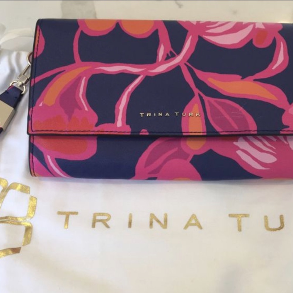 Trina Turk Floral clutch